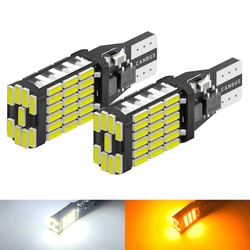 2pcs T15 4014 45chips W16W 921 912 LED Backup Light Reserve Lamp Canbus Bulbs High Power LED Canbus W16W red amber Yellow