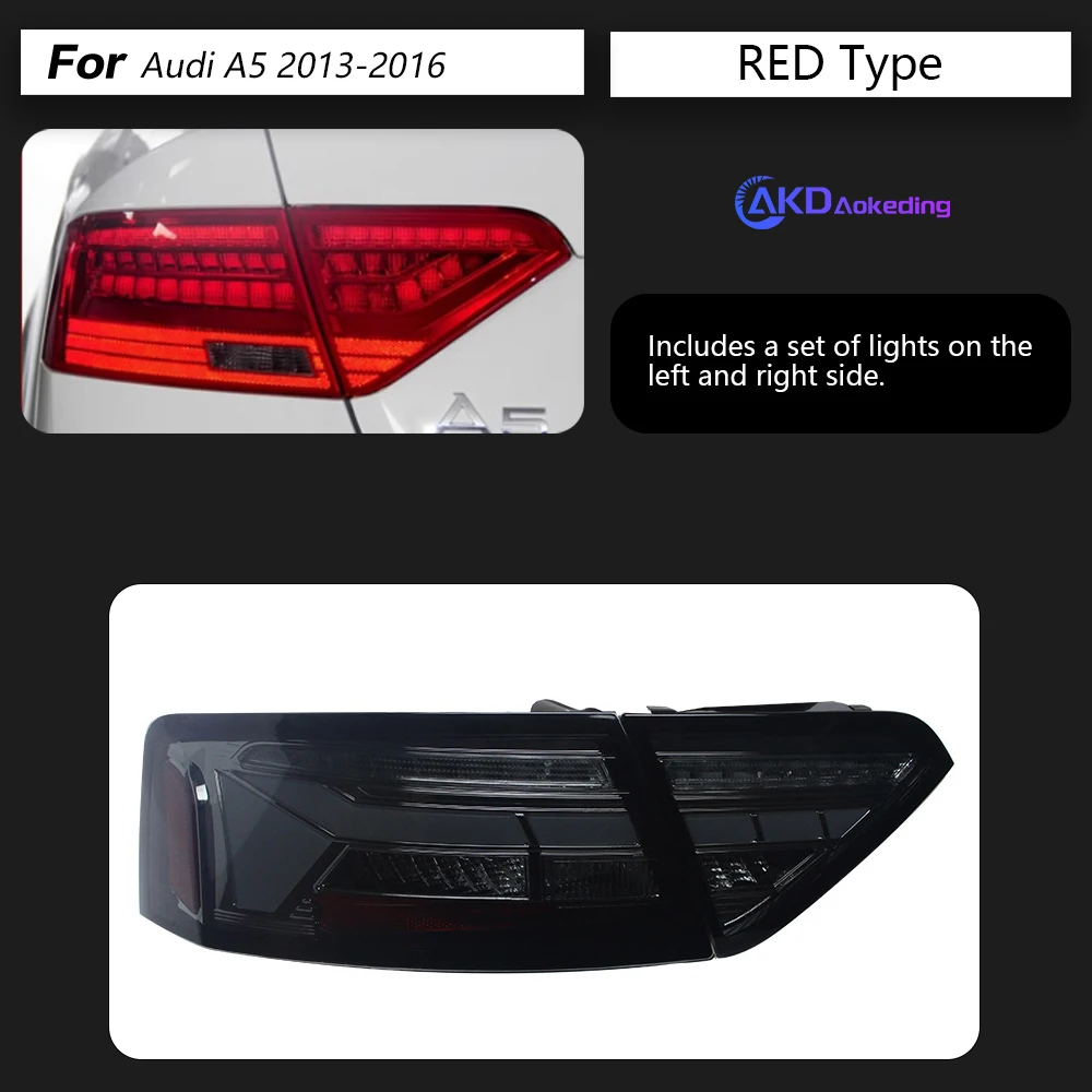 Tail Lamp For Car Audi A5 2013-2016 A5 Tail Lights Led Fog Lights