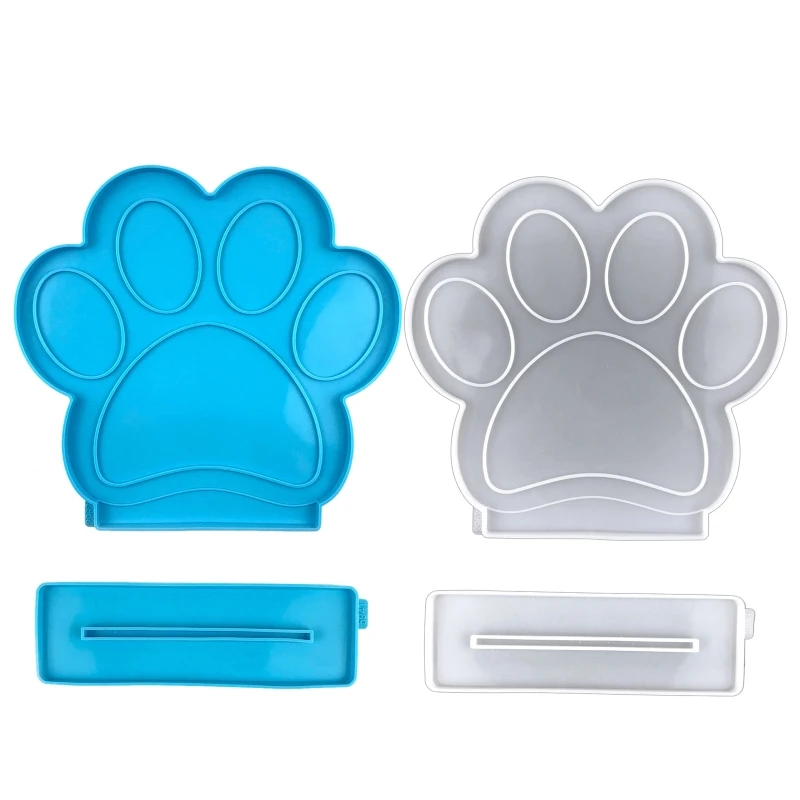 Dog Paw Photo Frame Mold Epoxy Silicone Mold Table Soft Ceramic Plaster Ornament Pendant Home Decoration