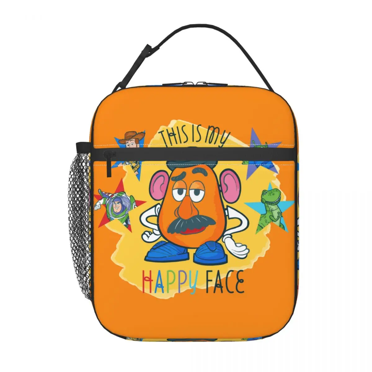 Mr. Potato Head This My Happy Face Toy Story borsa termica per il pranzo borsa termica borsa per il pranzo portatile riutilizzabile borsa per la