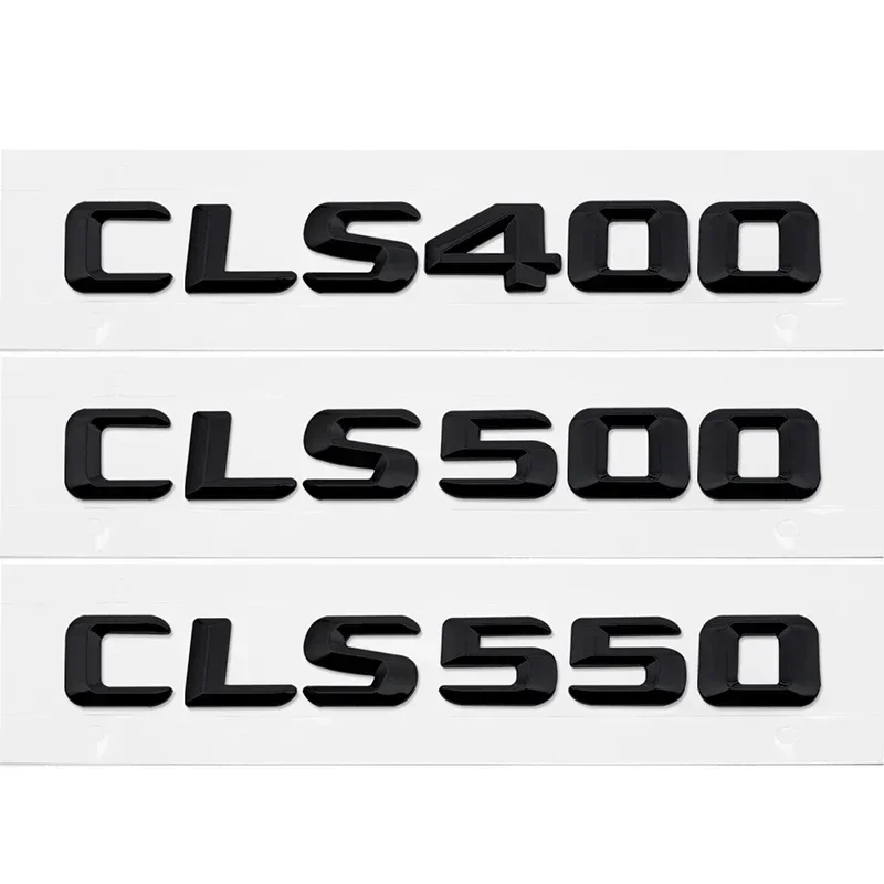 Car Tail Box Letters Badge Stickers Rear Trunk Emblem for Mercedes Benz CL55 CLS63 CLS55 CLS260 CLS350 CLS400 CLS500 CLS550