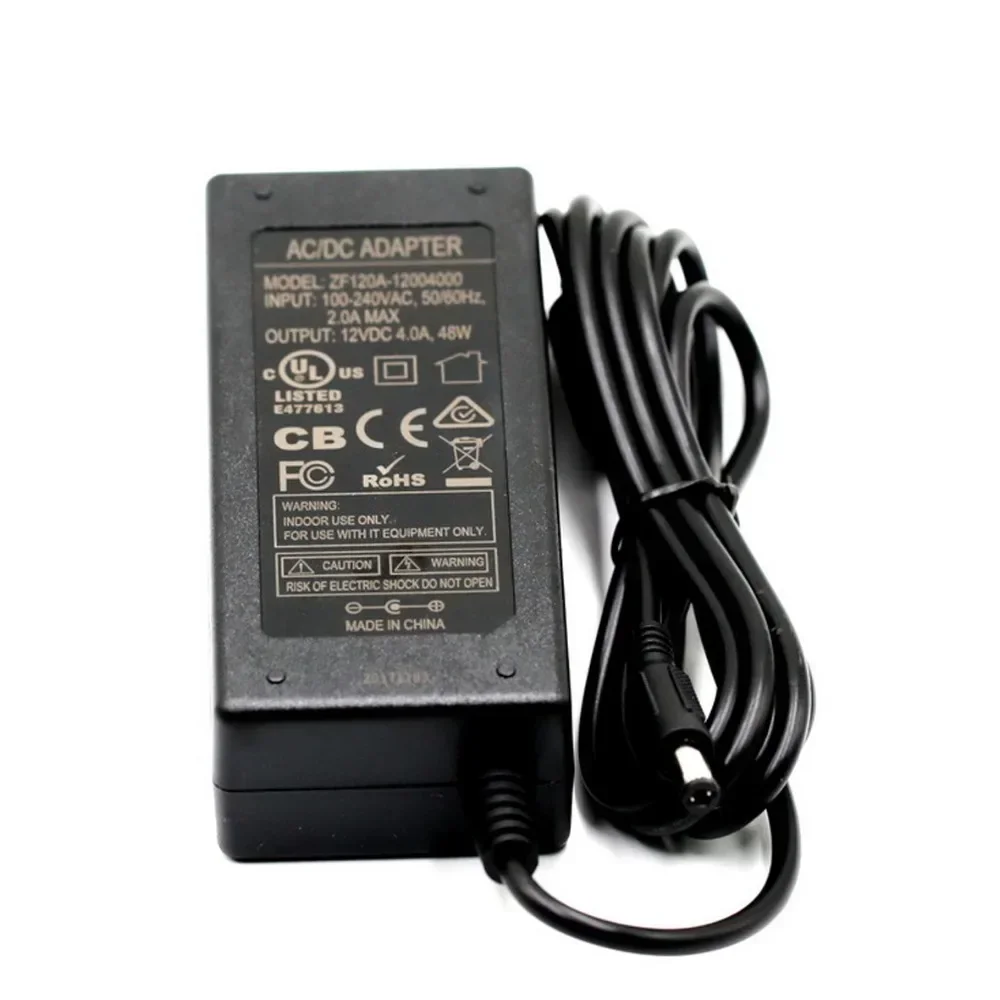 TLD ZF120A-12004000 100-240V 4A 12V 48W AC/DC Switching Power Supply Adapter for LCD TVs Computers