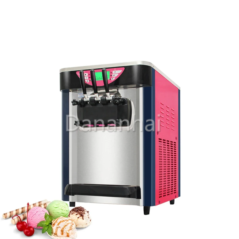 

Kitchen Widget Ice Cream Machine With Three Flavors And Multiple Colors To Choose From Strawberry Sundae Machine Italy Thailand