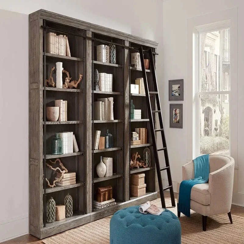 

Gray bookcase fully assembled kids bookshelf furniture.