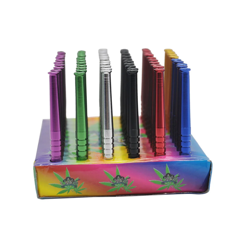 أنبوب معدني سبائك الألومنيوم القش ، أداة باردة للرجال ، هدية ، 5 قطعة