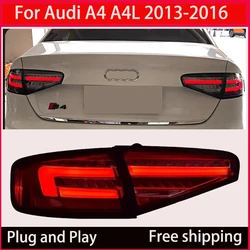 For Audi A4 A4L B8 LED taillight assembly 2013-2016 DRL Dynamic running horse streamer steering signal rear taillight