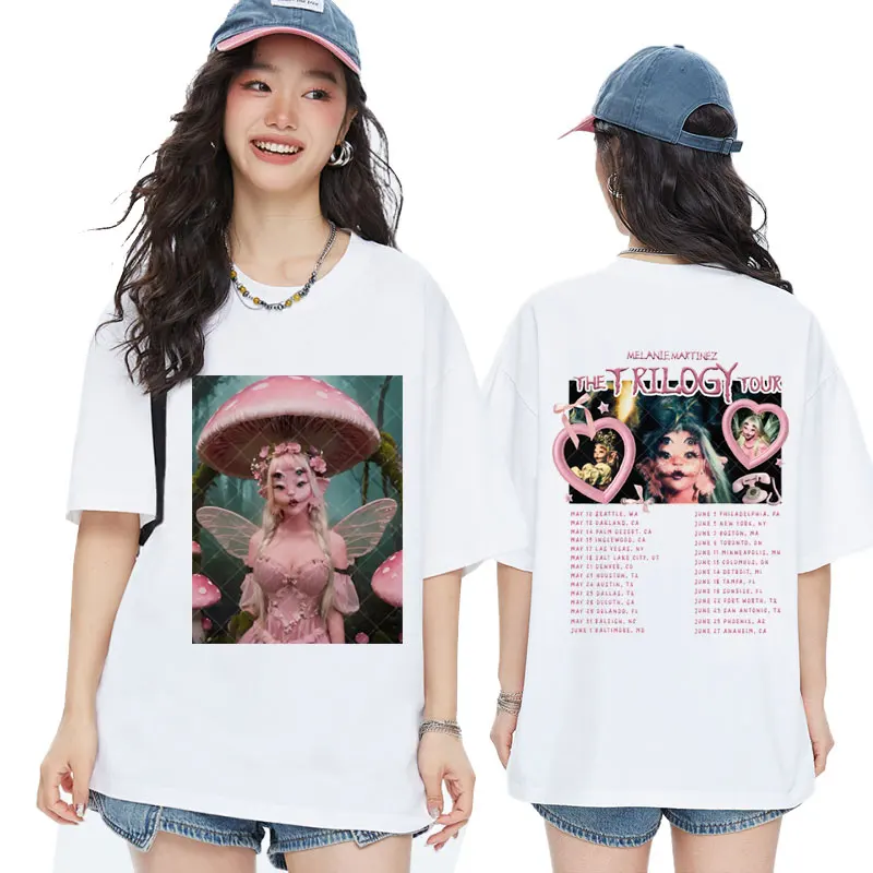 

Melanie Martinez The Trilogy Tour 2024 T Shirt Men's Hip Hop Fashion Oversized T-shirt Male Vintage Short Sleeves for Couples