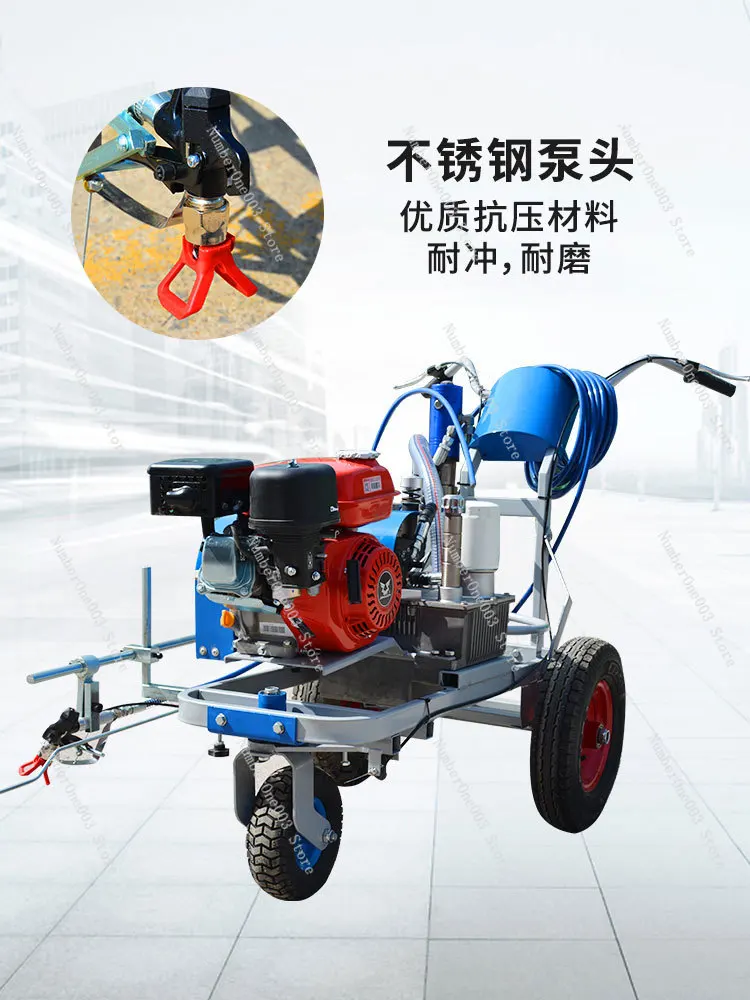 Scribing machine No rough edge Hand push line drawing car Single spray gun High speed road marking machine School plastic track