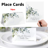 10pcs Wedding Seating Number Card Fresh Style Name Place Cards Table Decor Christmas Birthday Party Greeting Card