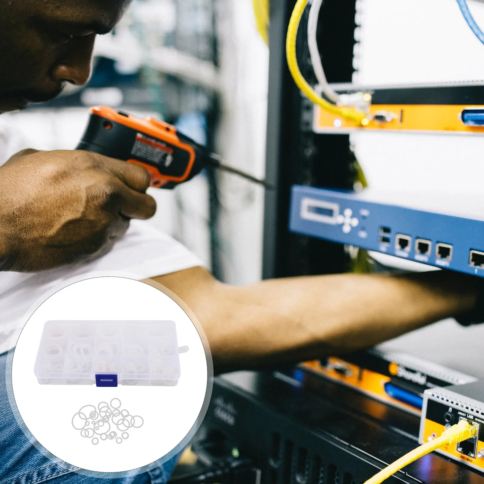 

95pcs Sealing Gasket Assortment Kit Corrosion Resistant Leak Proof O Ring Washer Replacement For Plumbing Automotive Machinery