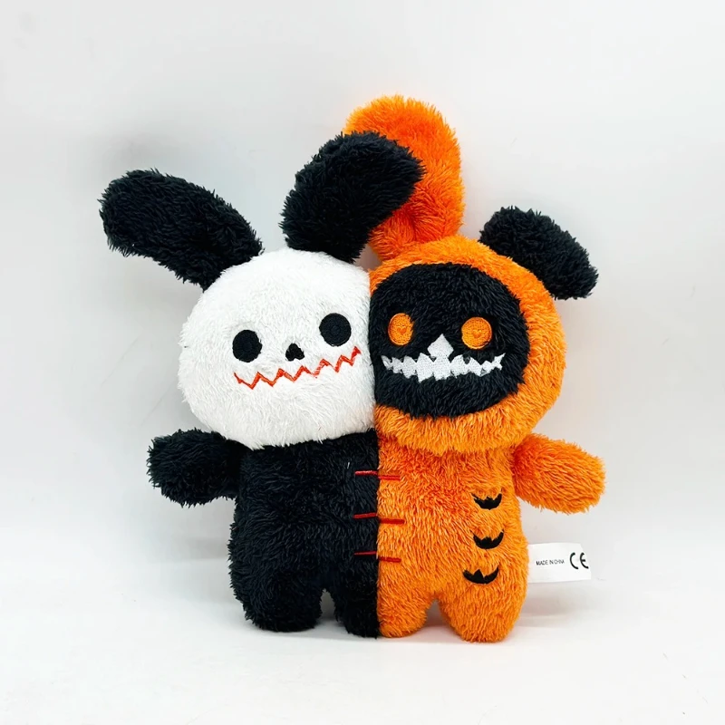 

Halloween skeleton Double Headed Ghost Animal Soft Stuffed Plush Doll Throw Pillow Home Decoration Holiday Gifts Toy