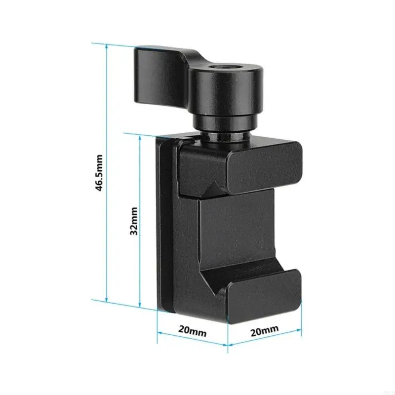 R9UB Multiple Threaded Quick Attach Slider Tube Clamp for Photography Equipment