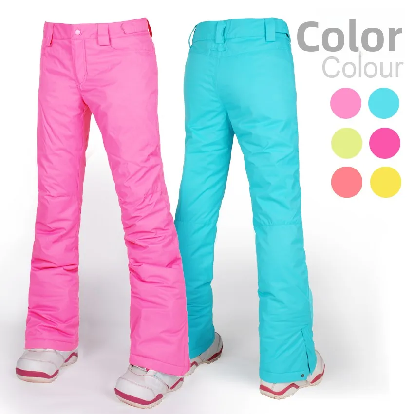 icop-women's-snowboard-pants-windproof-waterproof-fce-fill-ultra-lightweight-cotton-fabric-skiing-trousers-outdoor-gear