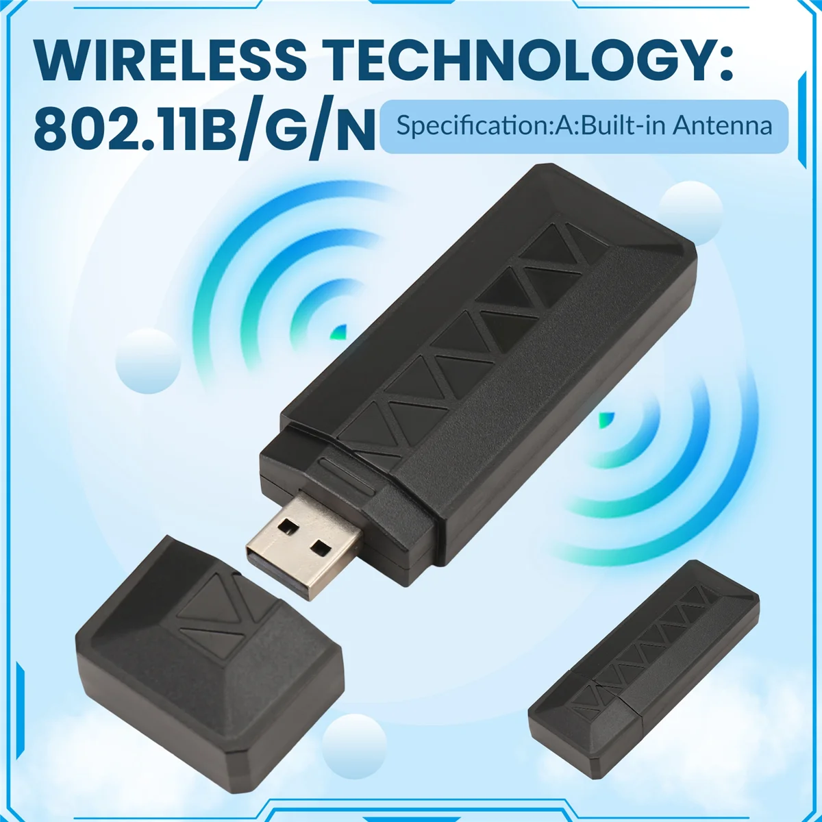 RISEN AR9271 محول واي فاي USB لاسلكي 2.4G/150Mbps لـ Linux، Kali، Ubuntu، لـ Raspberry Pi، PC، تعزيز شبكة الكمبيوتر المحمول A #2