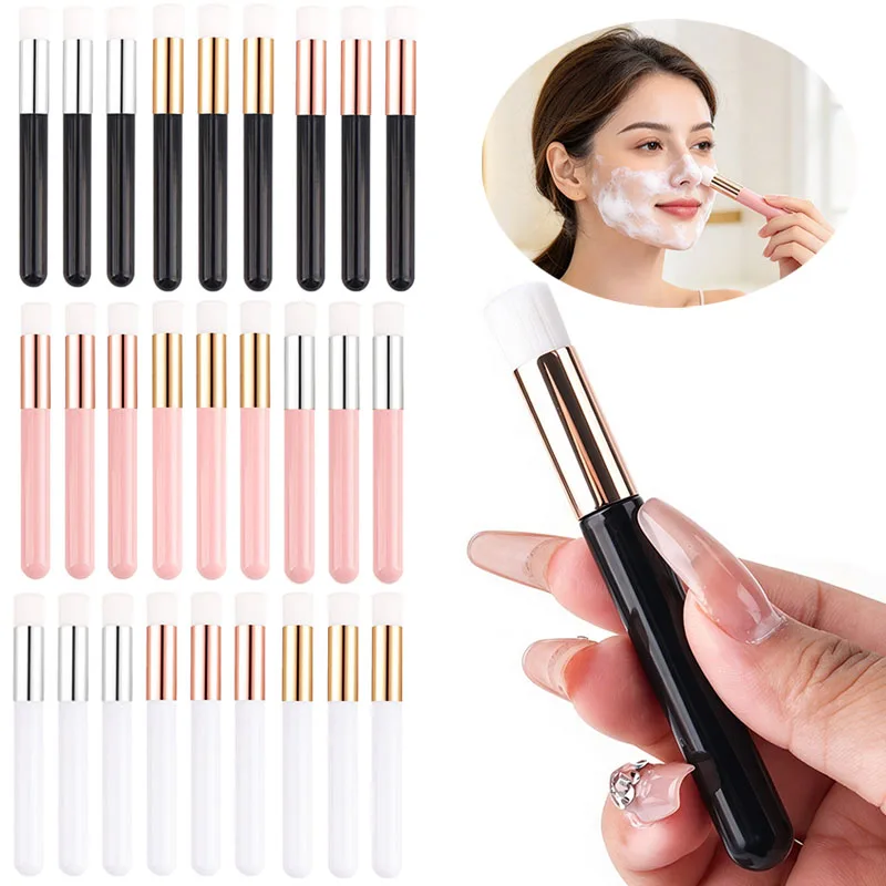 100pcs Mini Wimper Extensions Eyelash Cleaning Brush Lash Shampoo Borstel Voor Wimper Peel Off Neus Portable Refill Makeup Tools