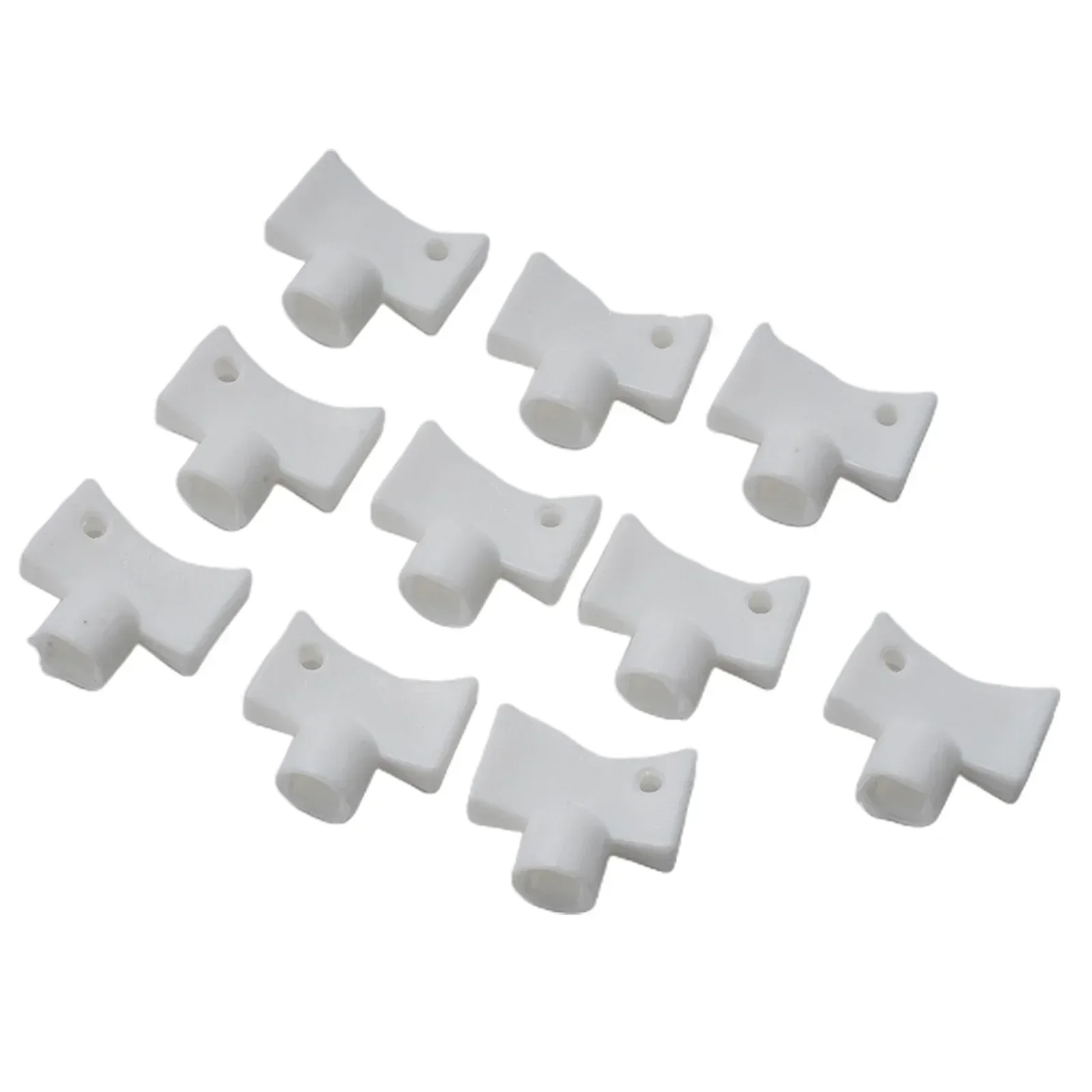 Plumbing Bleeder Radiator Wrench Radiator Wrench Plastic 10pcs White For Exhaust And Heat Sink Practical Brand New