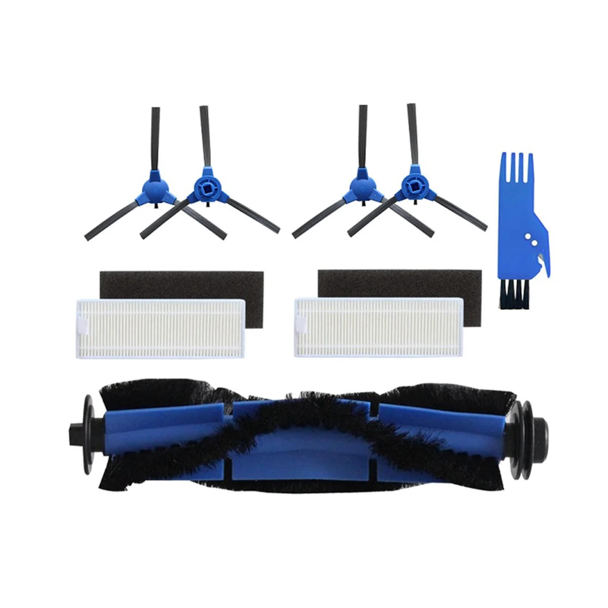 ABBR لسلسلة Cecotec Conga 1090 إكسسوارات قطع غيار المكنسة الكهربائية استبدال عدة فلتر HEPA فرشاة جانبية رئيسية