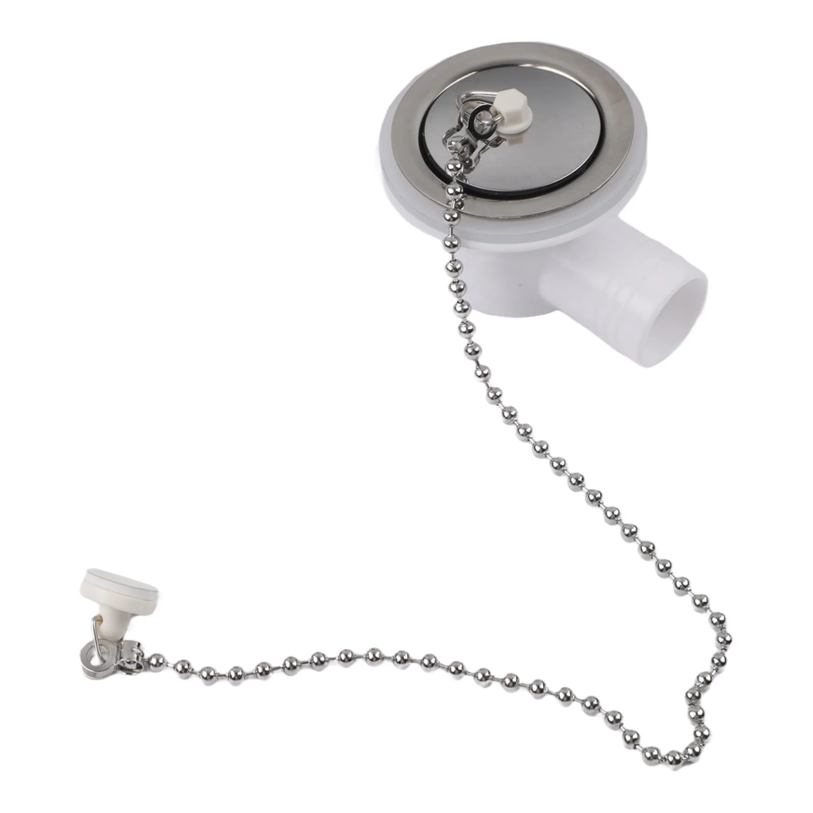 

RV Sink Connector Drain Adapter in Stainless Steel and ABS for Camper and Yacht Sink Drainage System Maintenance