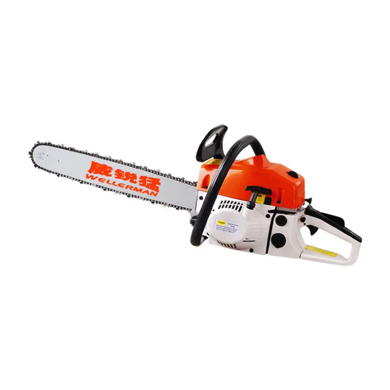 Gasoline saw logging saw high-power chain saw household tree felling two-stroke handheld Weirui Meng 5200 garden tool