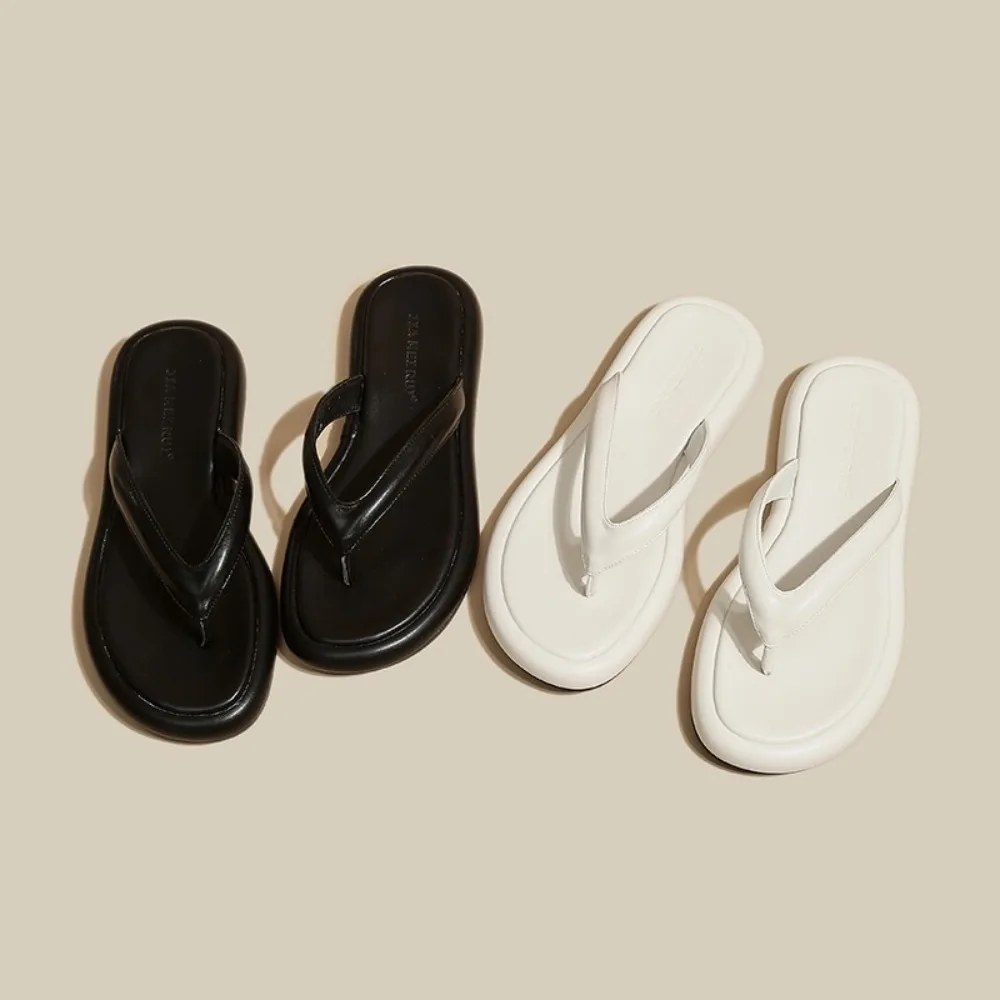 

Корейская версия шлепанцев Fairy для женской летней одежды, сандалий с носком, удобные пляжные тапочки с плоской подошвой и полудрагоценкой