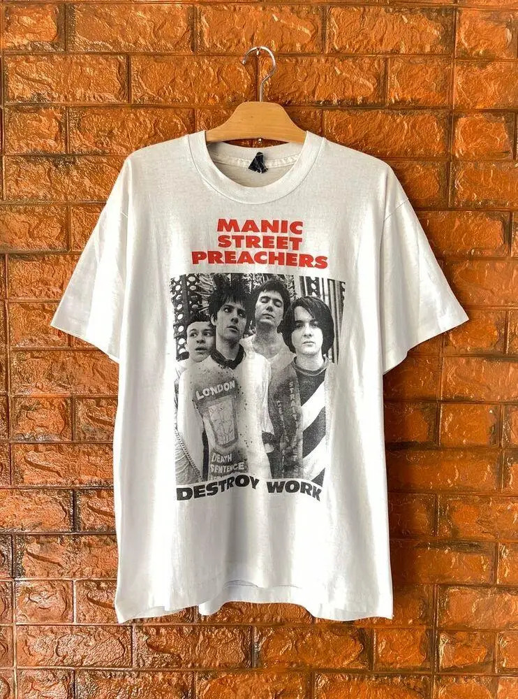 Manic Street Preachers Shirt Vintage 90s Generation Terr0rist 1992 English Rock