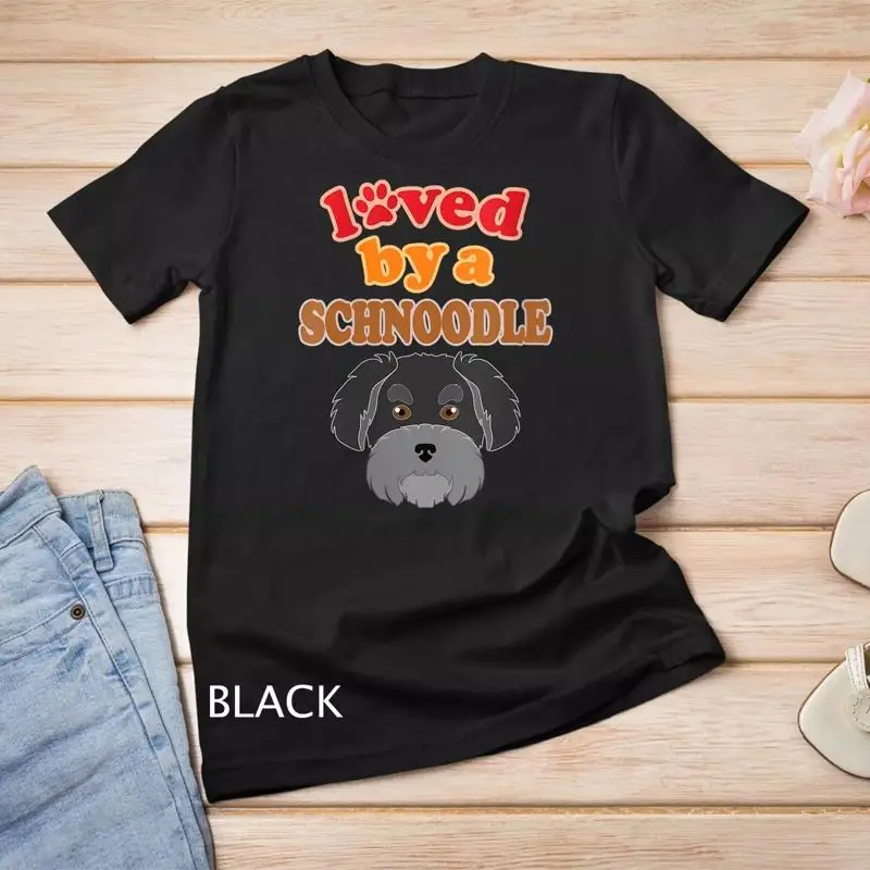

Womens Schnoodle Dog Poodle Schnauzer T shirt