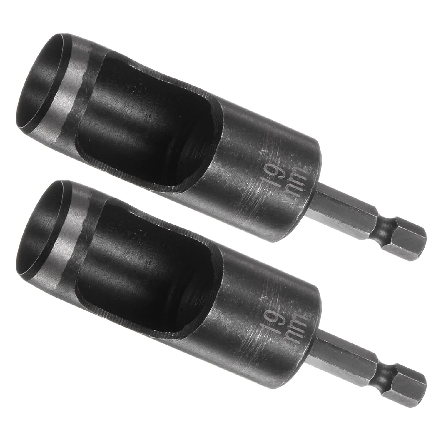 Efficient and Accurate 125mm High-Quality Hollow Rotary Punchers - Set of 2 Professional High-Carbon Steel Tools for Leather Bel