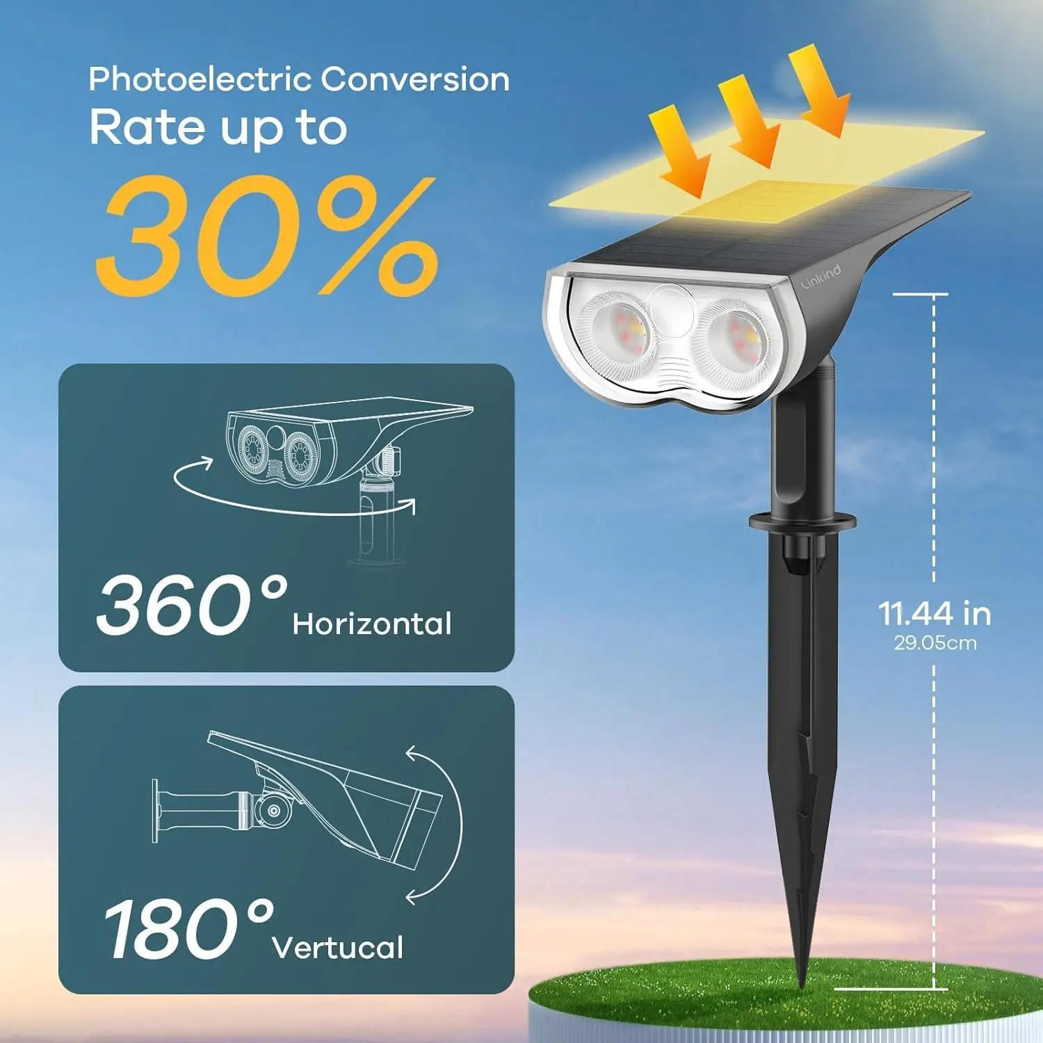 Outdoor Path Fixtures Hard Plastic 4x4 Post Fit Auto Dusk Dawn Sensor Fall Brown