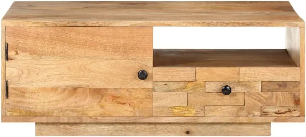 Solid Mango Madeira Escrita Desk, Adequado para Chá e Sala de Estar, Pátio e Mesa de Café, 35.4 "X19.7" X13.8"