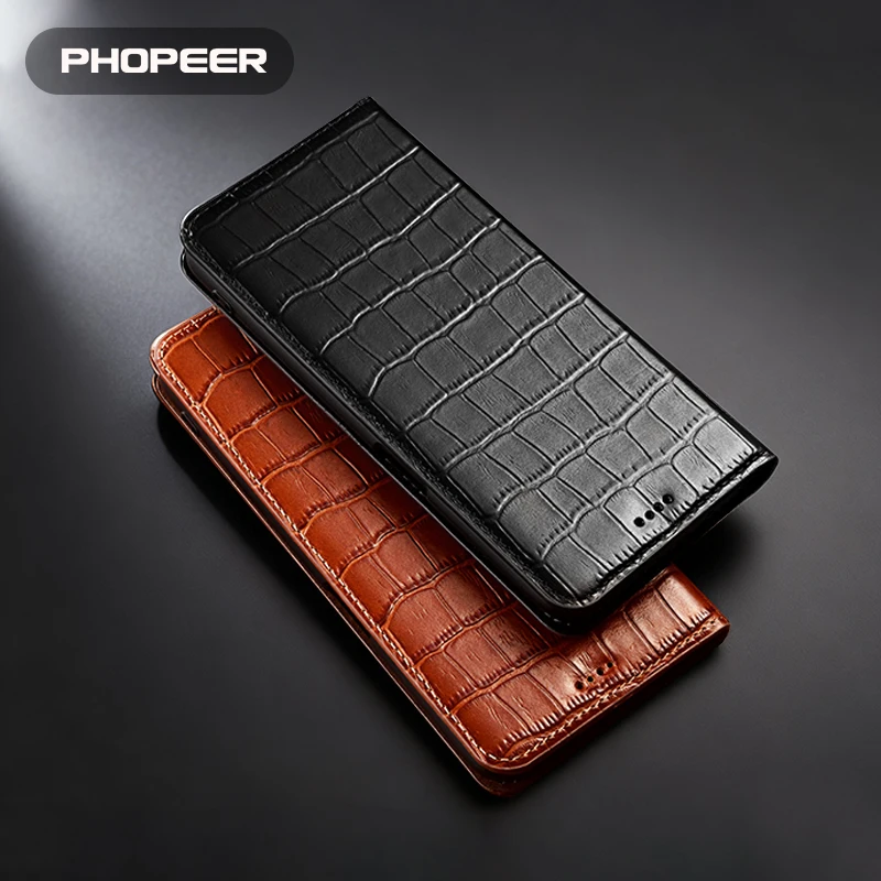 Luxury Genuine Leather Case for Ulefone Armor Mini 20 Pro Armor Mini 20T Pro phone case Bamboo Knot Pattern