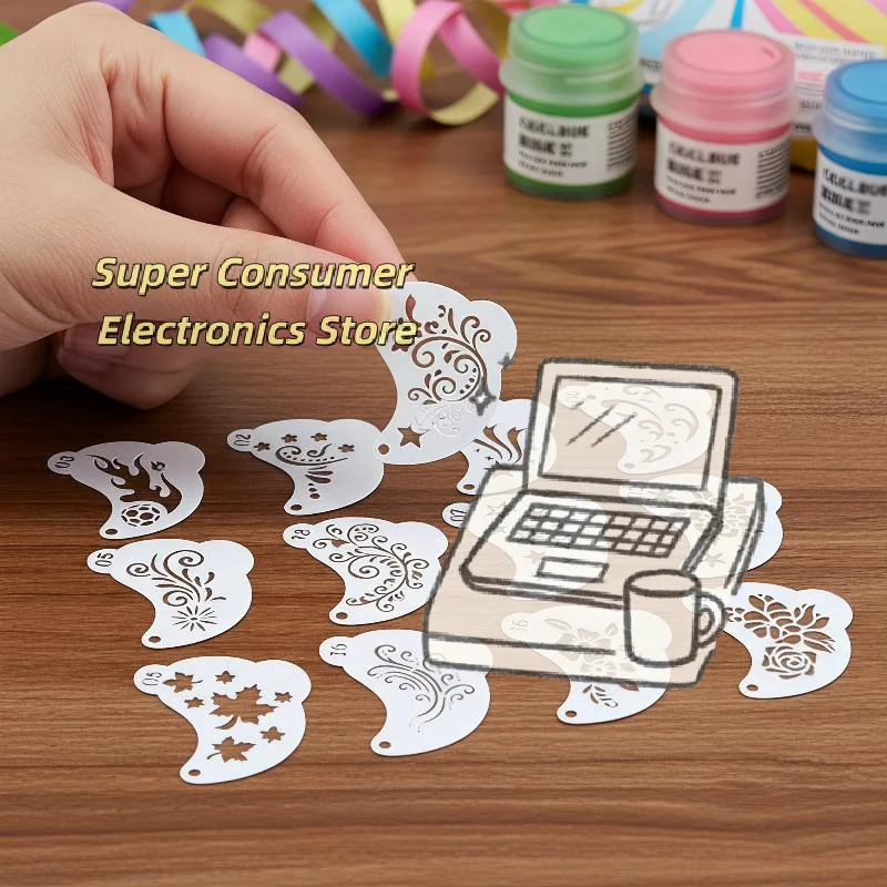 Face Painting Stencils 16Pcs Reusable Floral Spiderweb Heart Styles for Carnival Cosplay Halloween Face Art Makeup