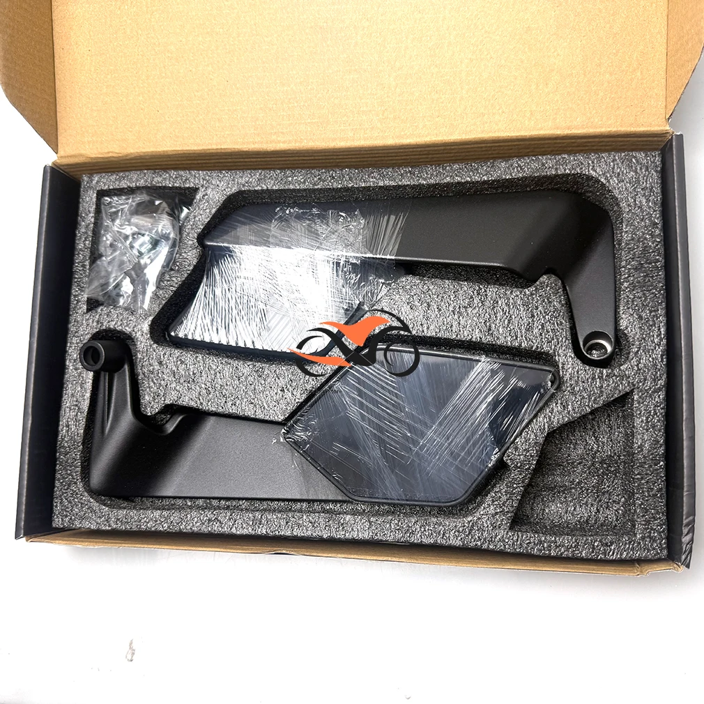 Large Mirror Surface Wings Mirror 10mm/8mm Motorcycle Rearview Mirror Motorcycle Universal Accessories Snake Pattern Decoration