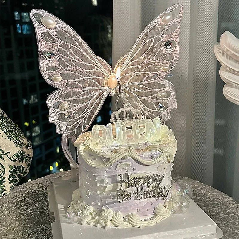 Tier Cartoon Spring Butterfly Flower  Cake Display Stand Birthday Cupcake Decoration Baby Shower  Dessert Cake Rack