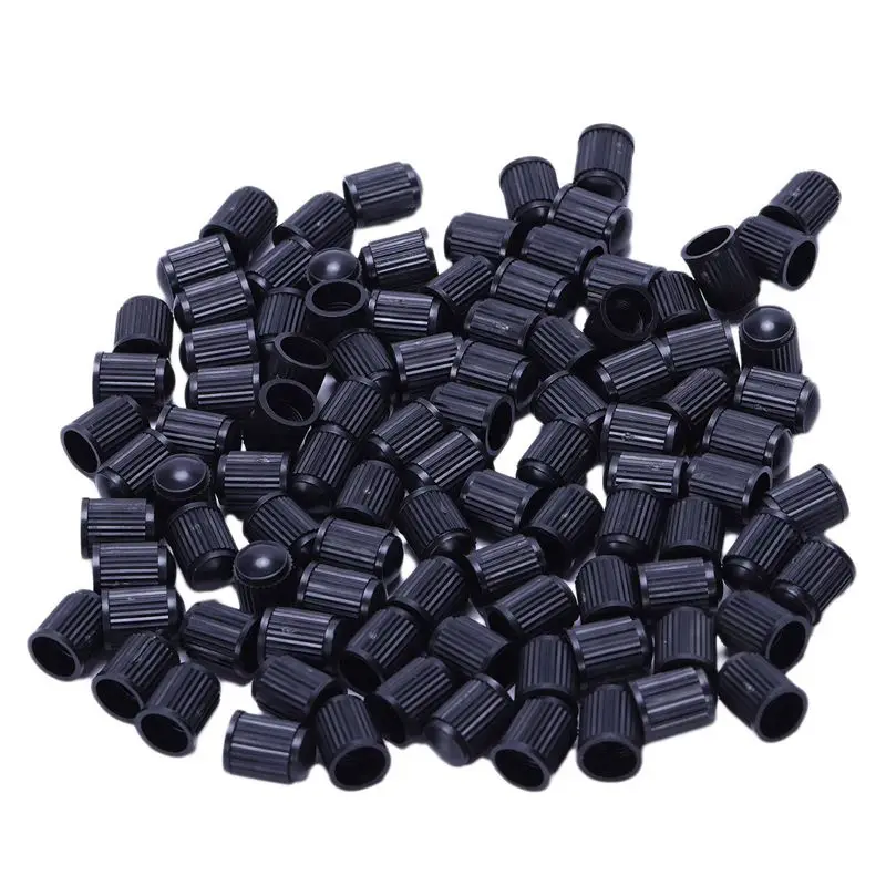600pcs Black Plastic Valve Caps - Universal Schrader Tire Dust Caps for Cars Trucks Motorcycles ATV