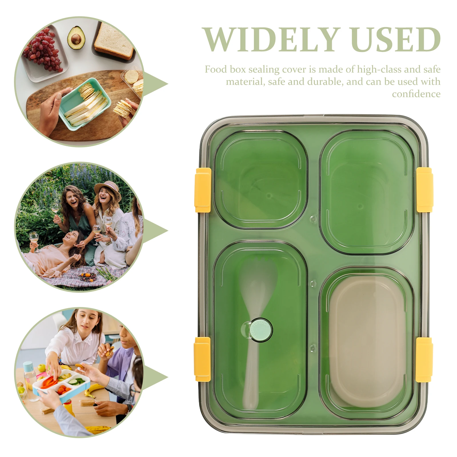 

Exquisite Portable Food Box Divided Prep Lunch Container Leakproof Meal Boxes For Eating Out