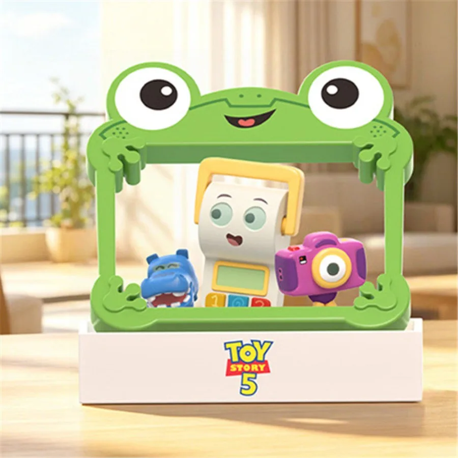 Disney Pixar Lilypad Toy Story Blind Box Woody Figure with Frog Frame Desktop Ornament Gift Buzz Lightyear Collectible Toy view 6