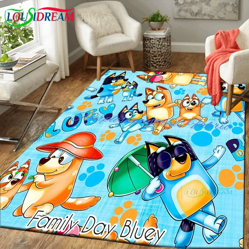 

3d Christmas B-Blueys carpet large area rug for home entrance living room bedroom decor kid's play floor non-slip mat decoration