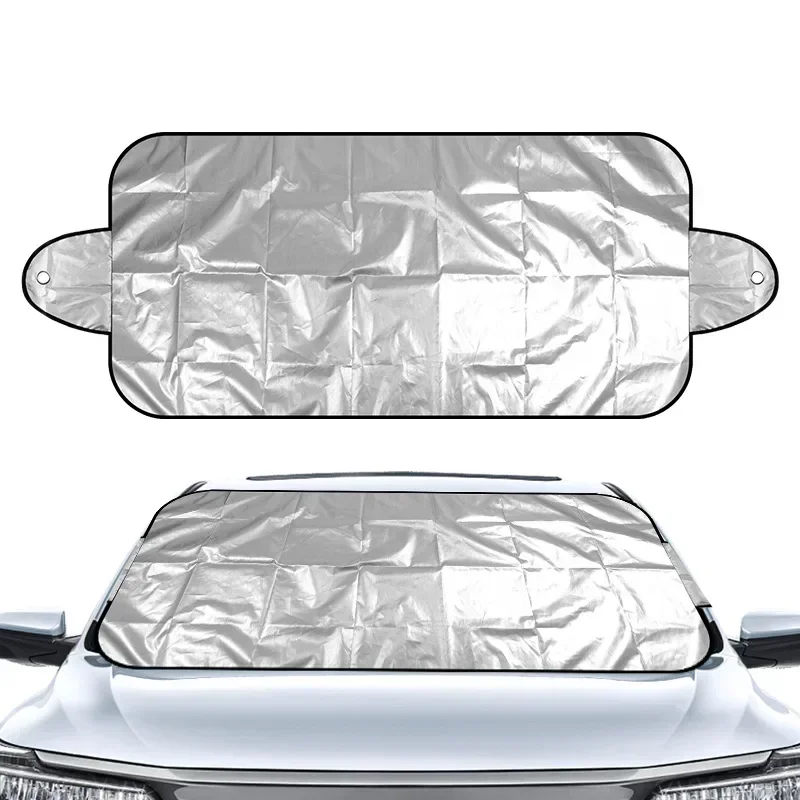 Foldable Windshield Protector All-Season Car Sun Visor Snow Cover SUV Hail Proof Shield Against Winter Heavy Snow Tools
