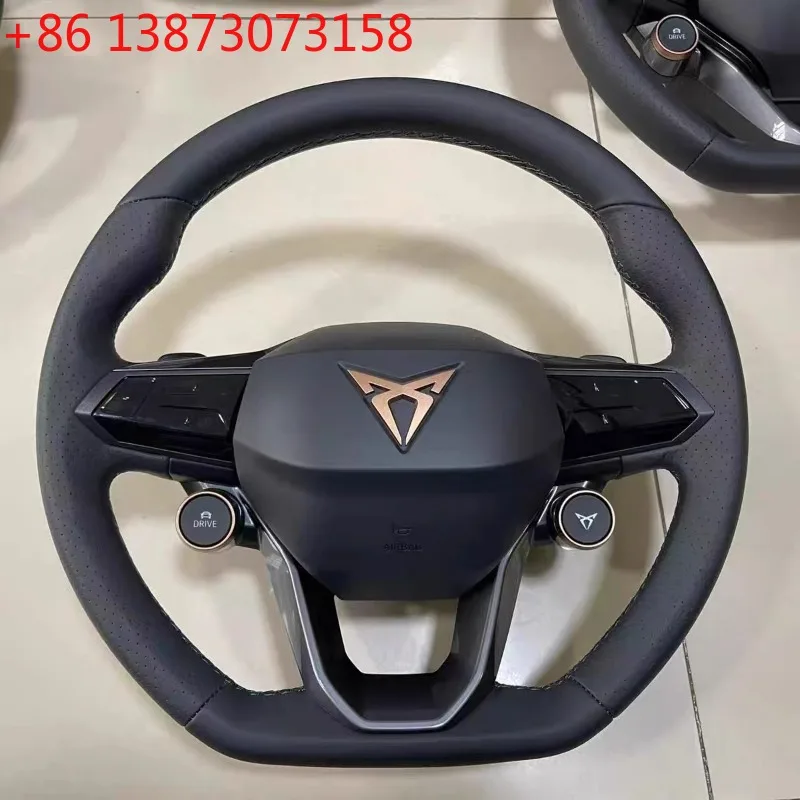For SEAT Cupra FR Leon MK4 Seat Leon FR Mk3 2013-2021 Ibiza 6J DIY Car Steering Wheel Cover Braid leather Accessory