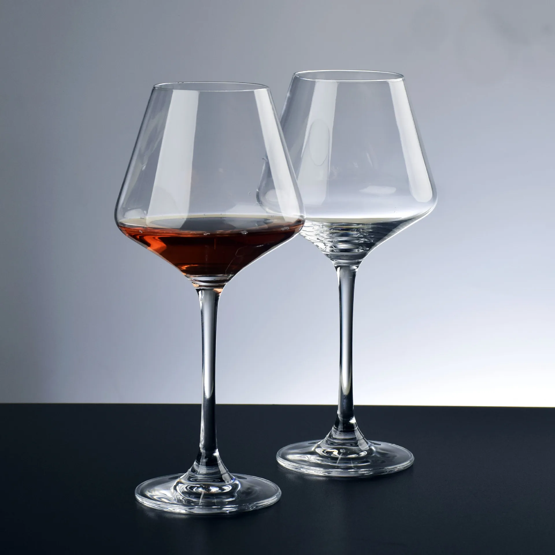 Red Wine Glass Set  Burgundy Red Wine Glass Goblet Glass Wine Glass Big Belly Wine Glasses 2 pcs