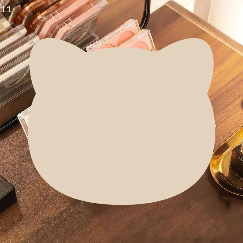 Transparent Partition Desktop Eyeshadow Storage Rack Powder Makeup Organizer PP Cosmetic Display Holder for Dresser Vanity
