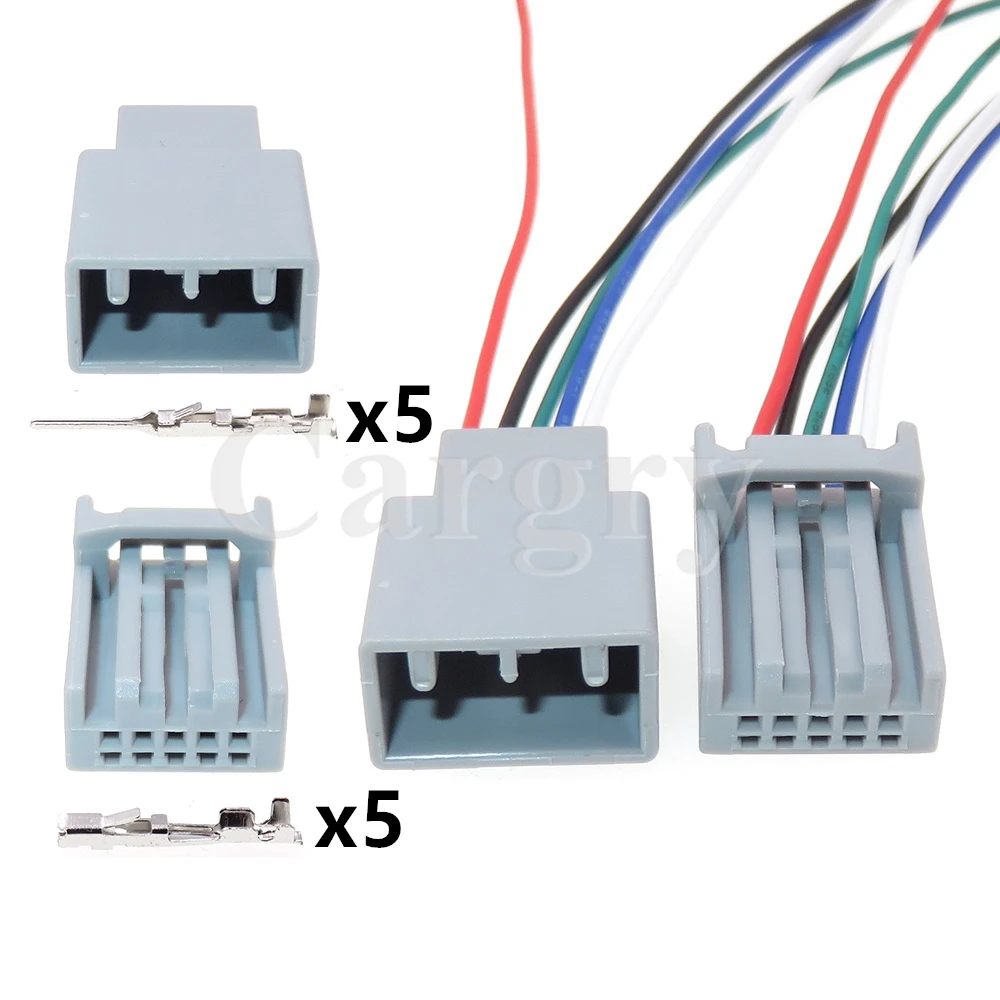 1 Set 5P MX34005SF1 AC Assembly Car Refit Window Device Wire Socket Auto Burglar Alarm Low Current Connector For Honda VW