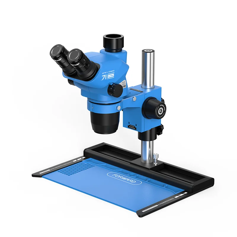 Myt FORWARD FW-71Pro Max-TS 3 Lens Zoom 45X Magnification 138 LED Ring Light Digital Microscope For Phone Circuit Board Inspecti