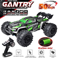 SCY 16101PRO 16102PRO 1:16 RC Car with LED 2.4G Brushless 70KM/H High Speed Remote Control Car Off Road 4x4 RC Toys for Boys