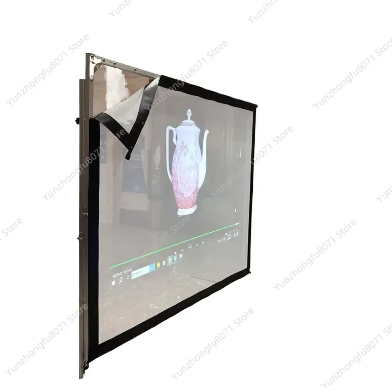 For Spot Holographic Projection Gauze 3D Round Naked Eye Electric Lifting Wedding Stage Mesh Projection Yarn