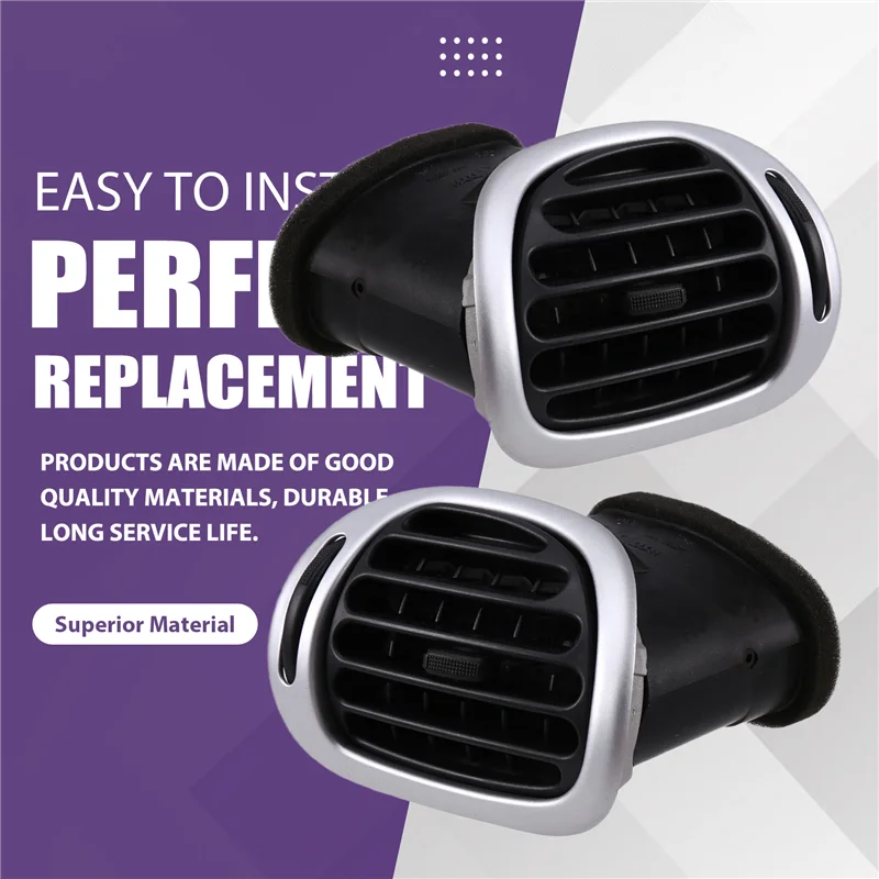 

AASS-Car Dashboard Air Conditioner Outlet Assembly A/C Outlet Panel Air Outlet Vent Grille Forcitroen C2 206