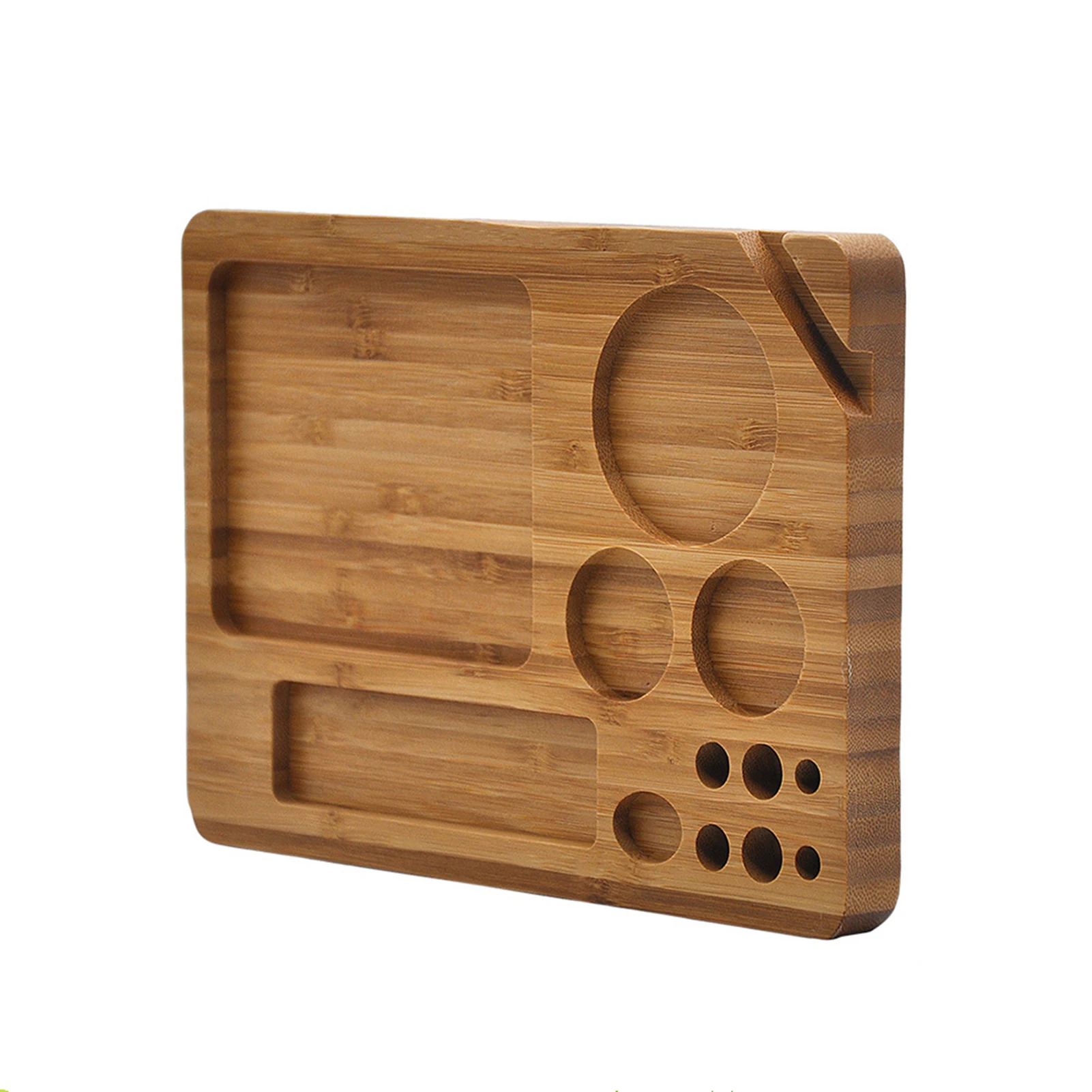 Wood Rolling Tray Rolling Paper Console Multipurpose Tobacco Grinding Tray Pure Solid Durable Wood(9.1\