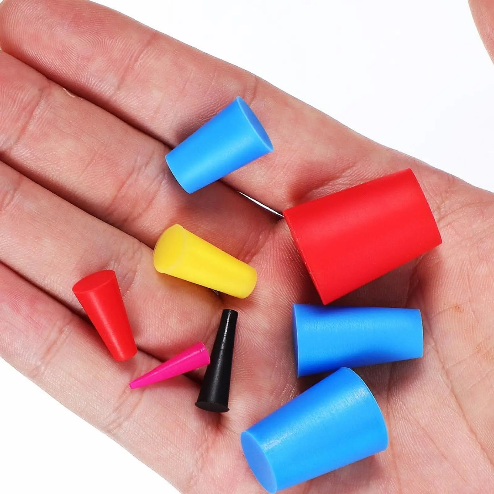 

Silicone Tapered Stopper Kit, High Temperature Resistant Cap Assortment for Spraying