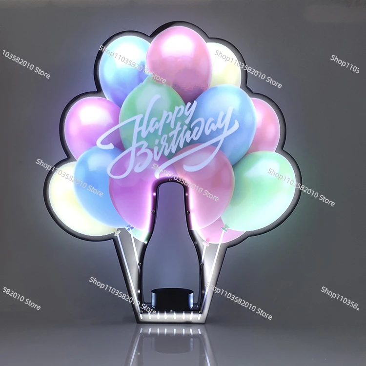 LED Glorifier Bottle Presenter Eco-Friendly Acrylic Christmas Ace Spade Bar Serving Tray for Nightclub Display and for