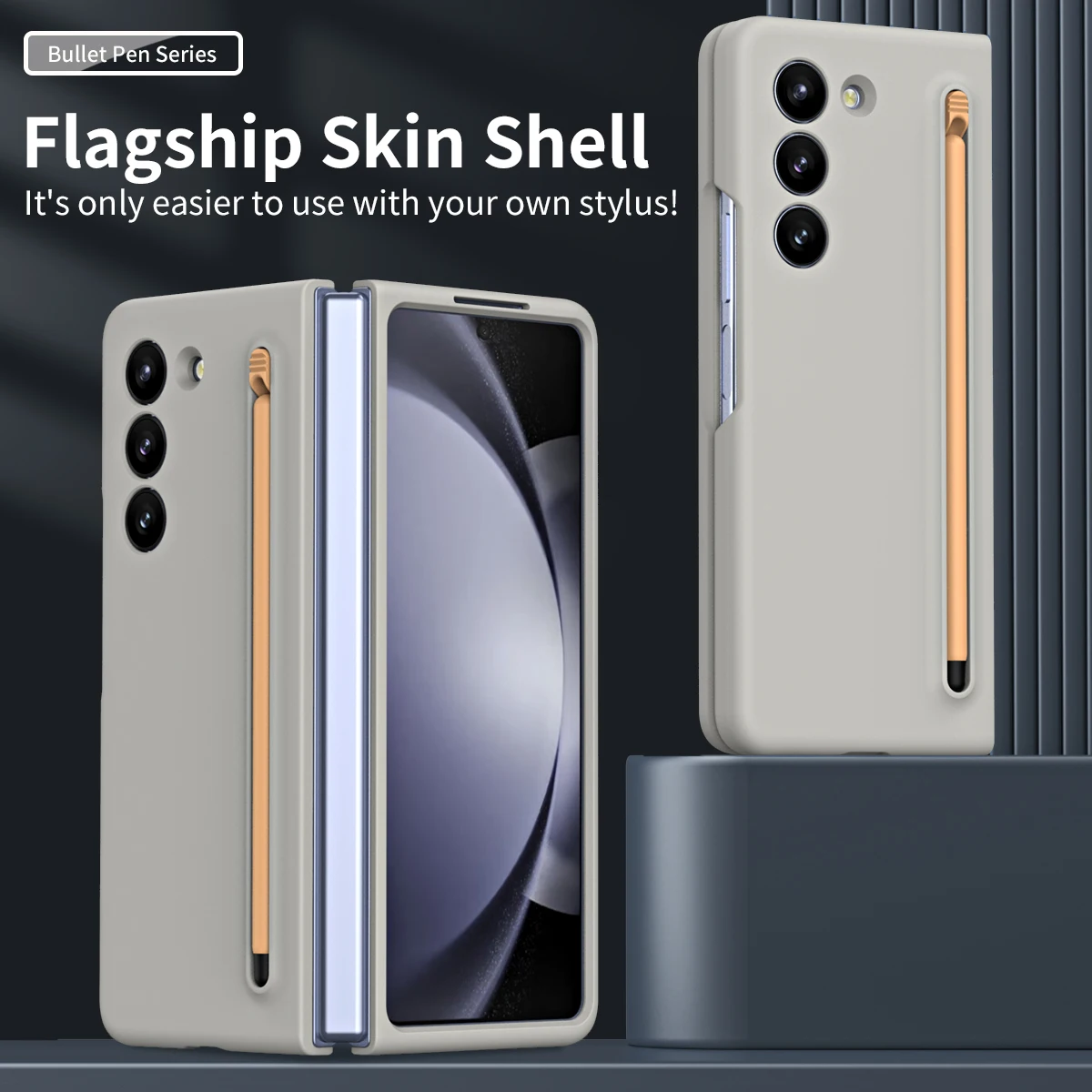 

Чехол для телефона Skin Feel для Samsung Galaxy Z Fold 7 6 5 Fold 4 3 ярких цветов, жесткий чехол для ручки из ПК, защита для Galaxy Z Fold 5